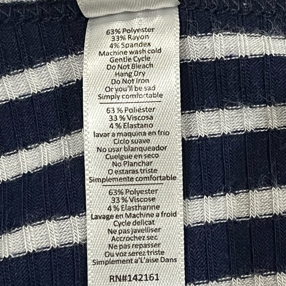 EUC LuLaRoe Striped High Low Tunic - Picture 4 of 6